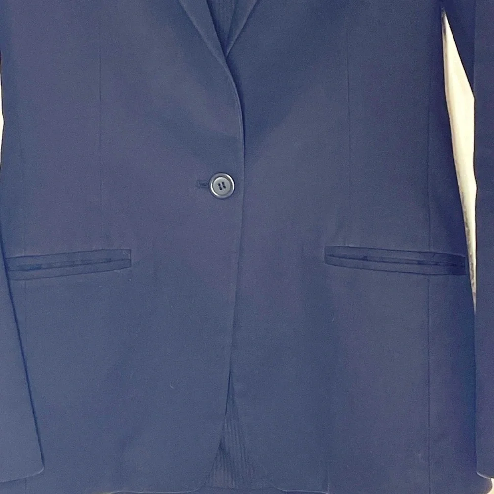 Club Monaco blazer black sz 2 stretch cotton spandex blend